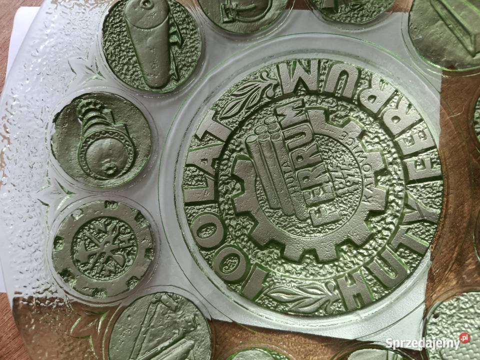 Talerz okolicznościowy huta Ferrum Ząbkowice PRL Choszczno