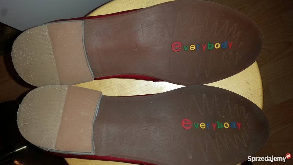 Półbuty wsuwane Everybody sangria