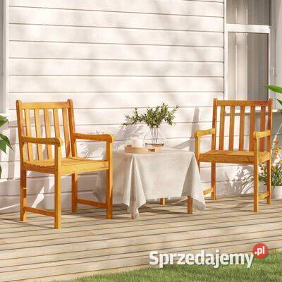 vidaXL Krzesła ogrodowe 2 lite drewno Warszawa