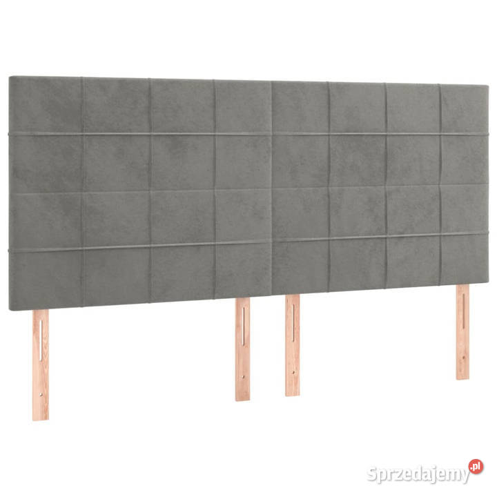 Zagłówek do łóżka z LED jasnoszary 200x5x118128 Warszawa