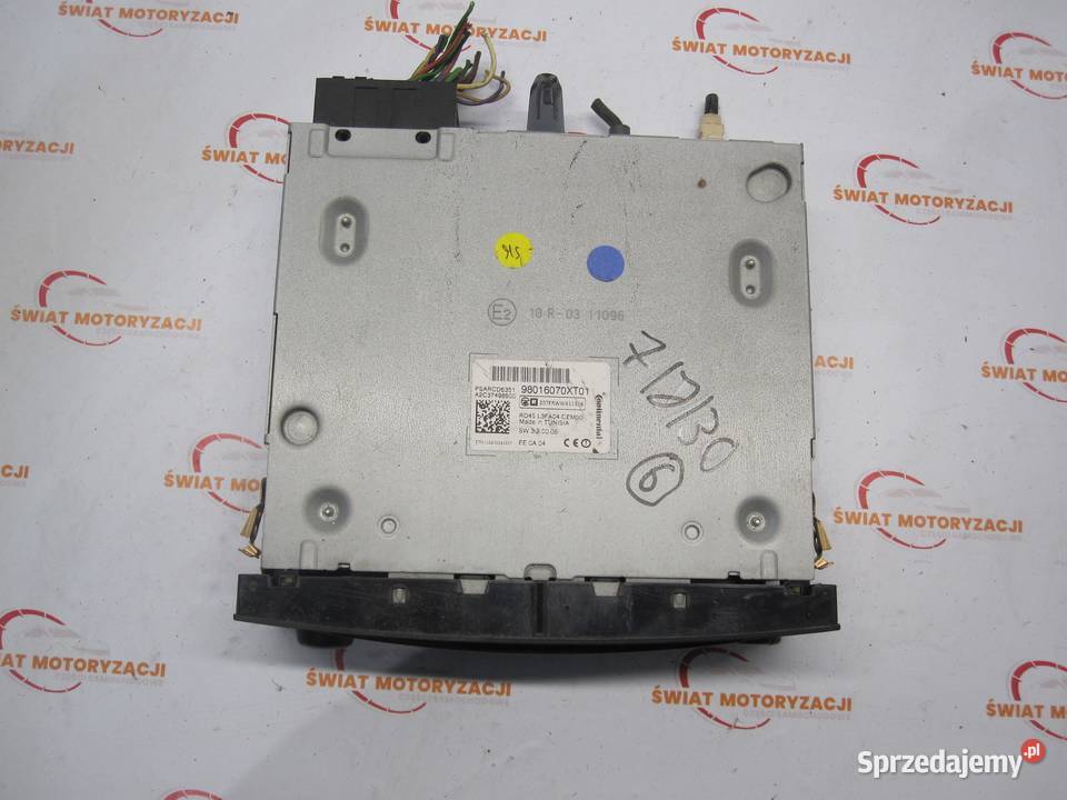 CITROEN C3 II 14 HDI 12r radio CD 98016070XT Kielce