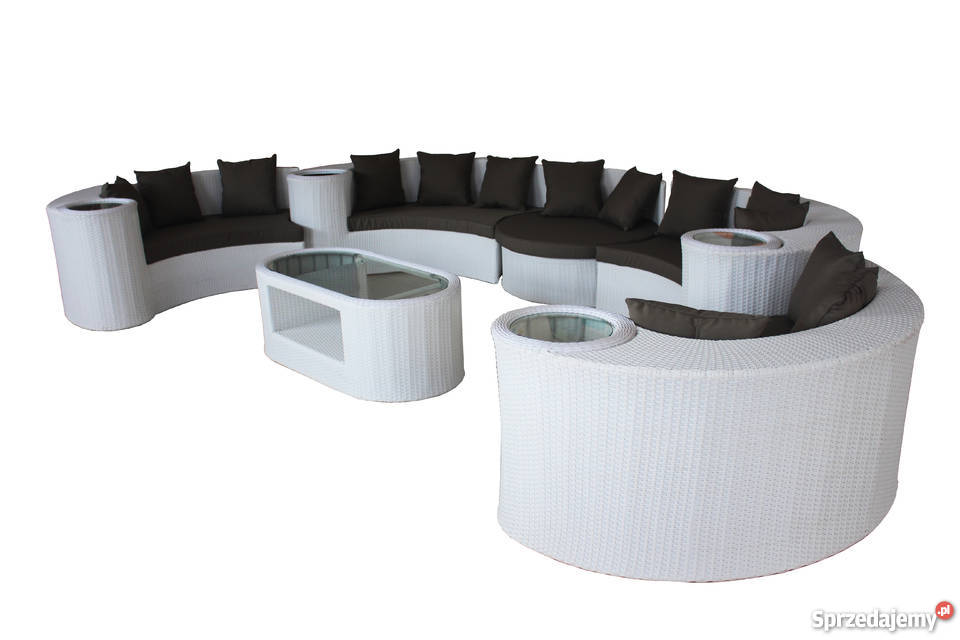 Duży zestaw ogrodowy narożnik modułowy Czeczotki