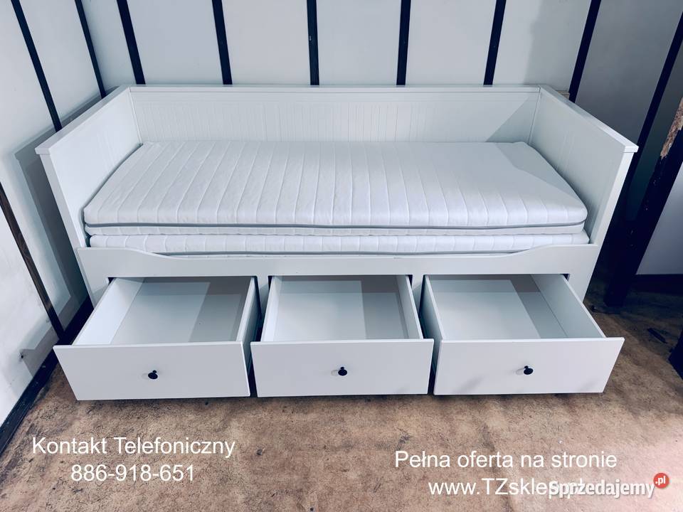 IKEA HEMNES Łóżko Leżanka z 3 szufladami 2