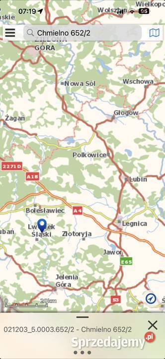 Działka strumyku Chmielno sprzedam