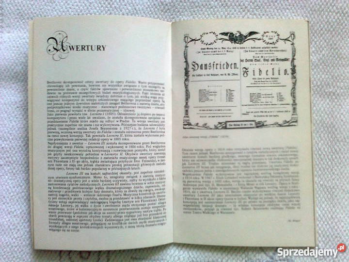 FIDELIO Bethovena Opera Narodowa1985 w Warszawie mazowieckie Warszawa