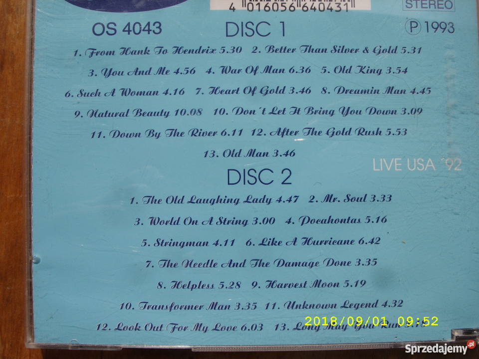 CD rock NEIL YOUNGBEST OF 2 plyty CD rock Wołów