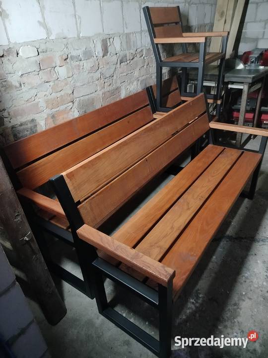 Meble ogrodowe LOFT czarny Kłoczew sprzedam