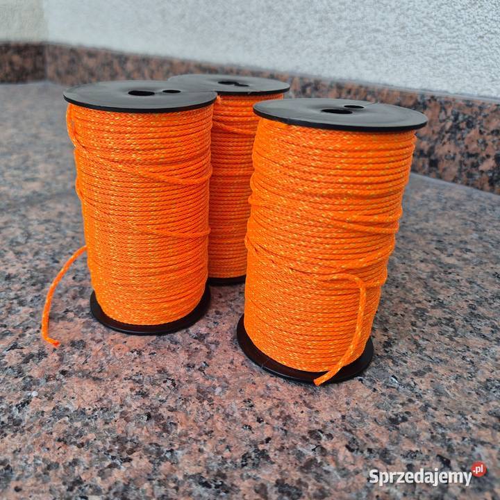 Sznurek brukabarski 100 mb 18 mm Pomarańczowy śląskie Zabrze