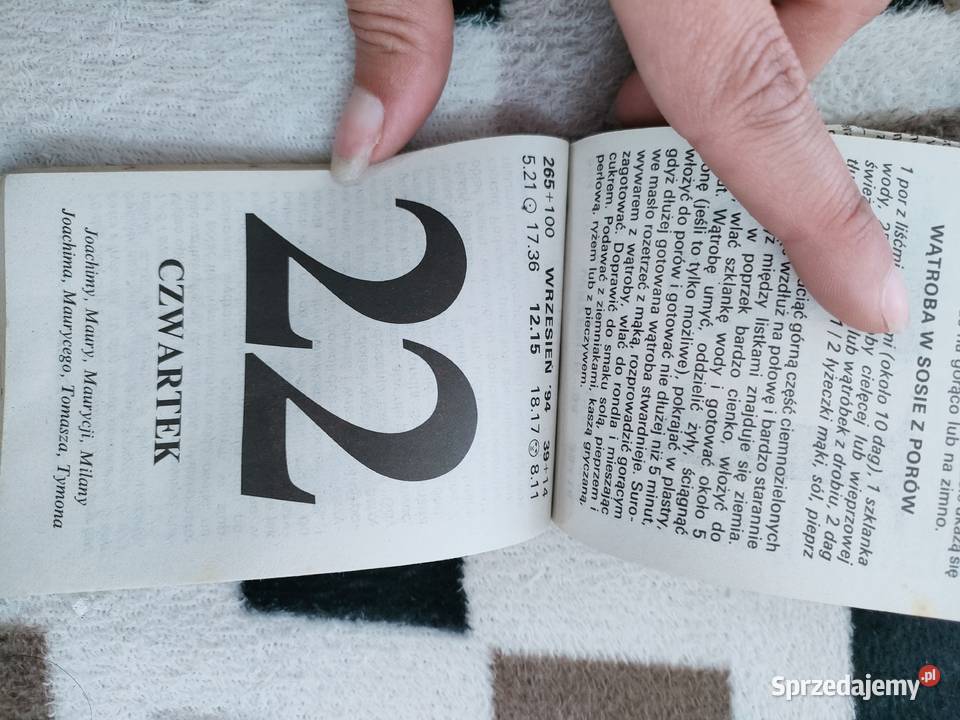 Kartki z kalendarza idealne na prezent różne Tarnobrzeg