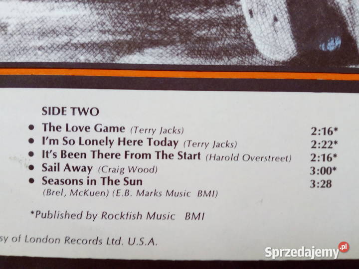 TERRY JACKS Seasons In The Sun 1974 BELL LP Puławy