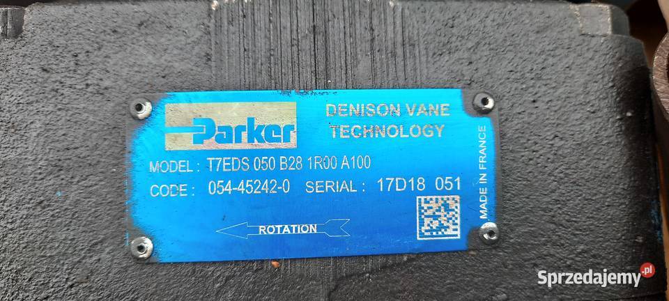 Parker pompa hydrauliczna Parker Typ T7EDS 050 B śląskie Pszczyna sprzedam