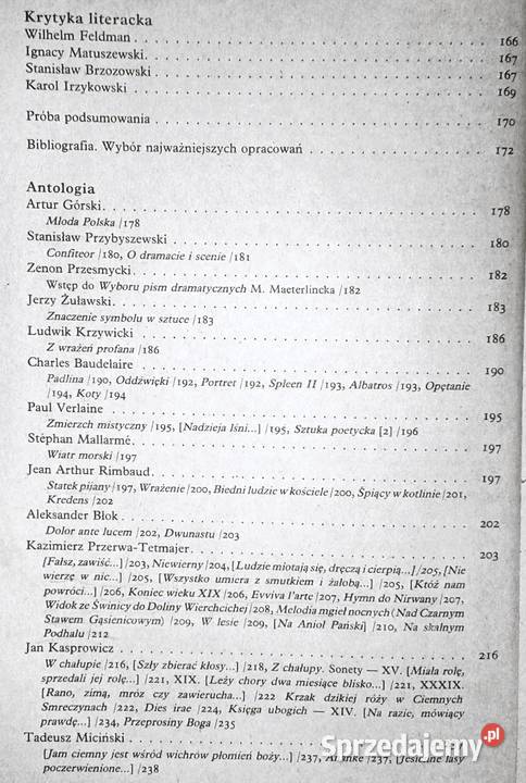 Młoda Polska Literatura kl 3 Tomasz Weiss sprzedam