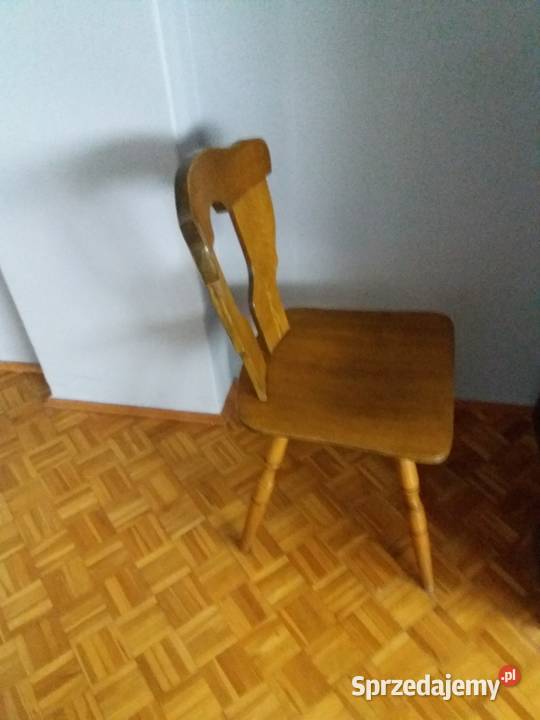 Krzesło dębowe z PRLU Stoły, krzesła, biurka Wrocław