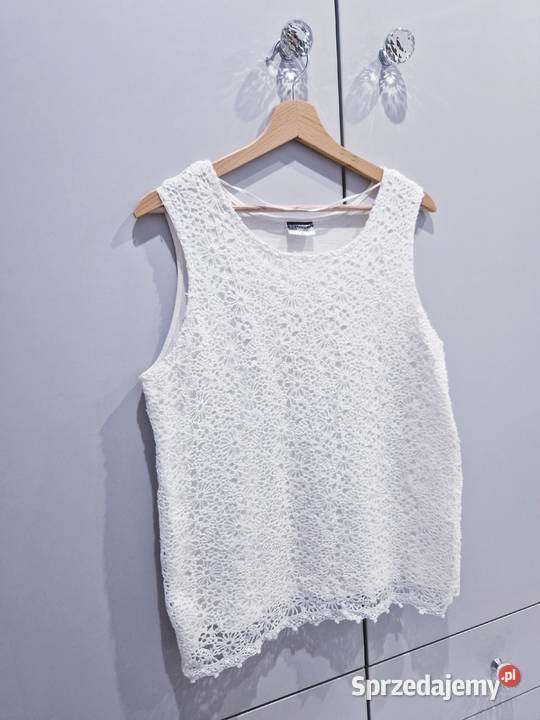 Ażurkowa bluzeczka na ramiączkach top Odzież damska Dąbrowa Górnicza sprzedam