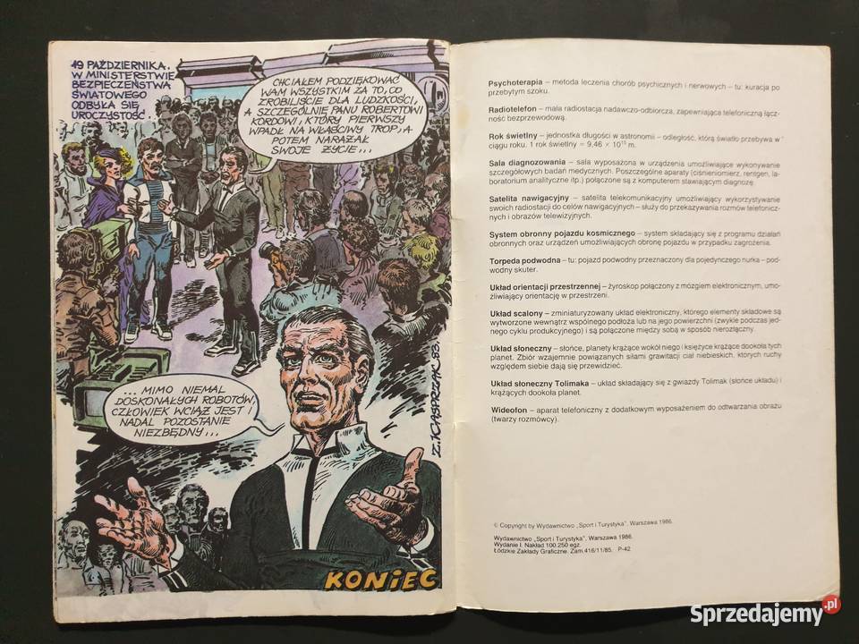 Zbuntowana Zbigniew Kasprzak komiks sf 1986 Gdynia