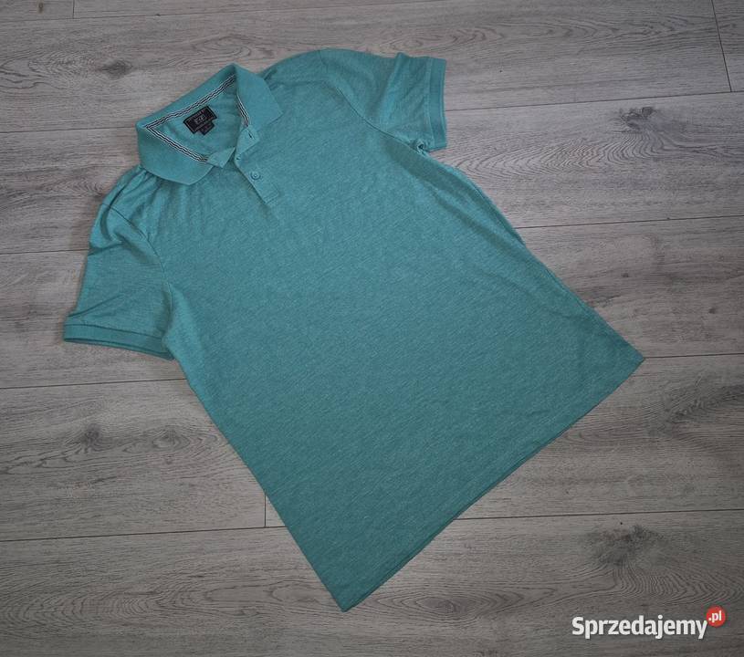 Koszulka polo męska FF miętową M łódzkie Łódź