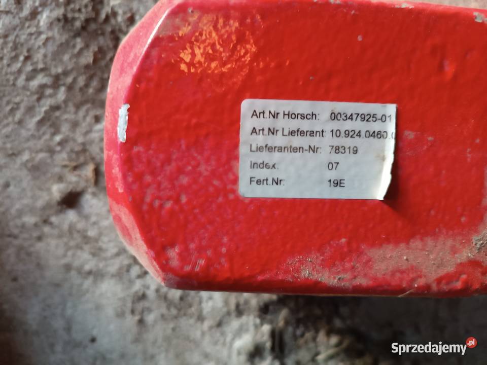 Belka zaczepowa IV kat HD Horsch 00347925 Do maszyn uprawowych Gręblin