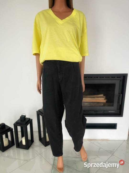 Zestaw damski spodnie jeans Rainbow 52 bluzka mazowieckie Augustówka