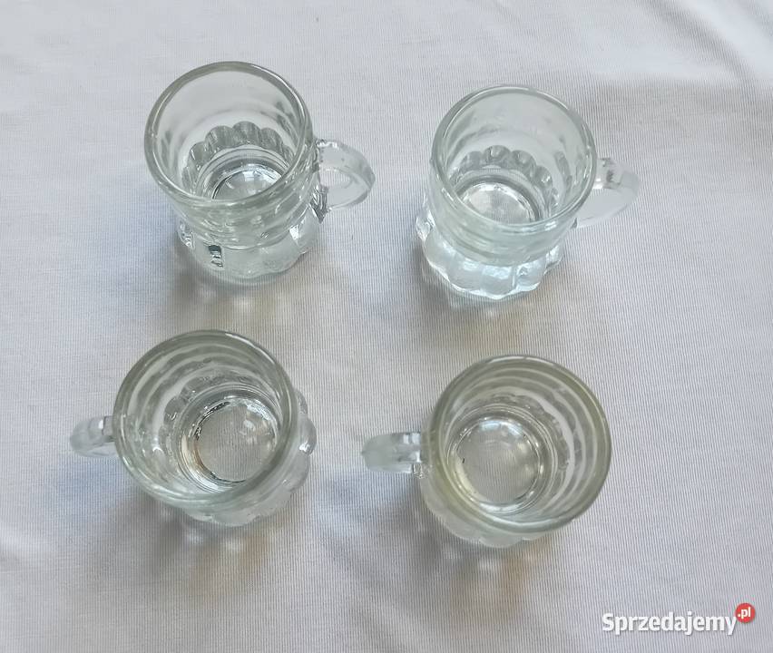 Kieliszki z uszkiem do sznapsa Vintage Koźminek