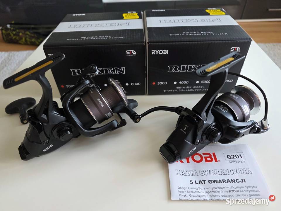 Kołowrotek Ryobi Riken 3000 Baitfeeder z wolnym Wędkarstwo sprzedam