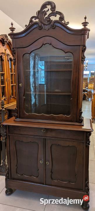 Piękny zabytkowy kredens mahoniowysklep Dąbrowa śląskie Dąbrowa Górnicza