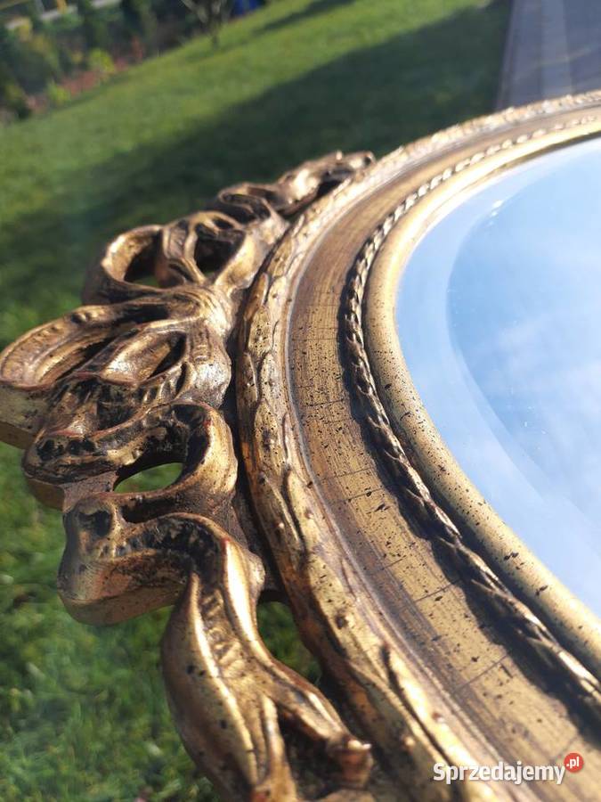 owalne lustro z kokardką Made in Belgium Mielnica Duża