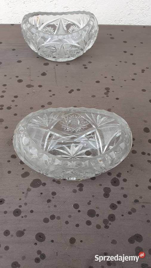 Salaterki kryształowe 2 sztuki kryształ Łódź