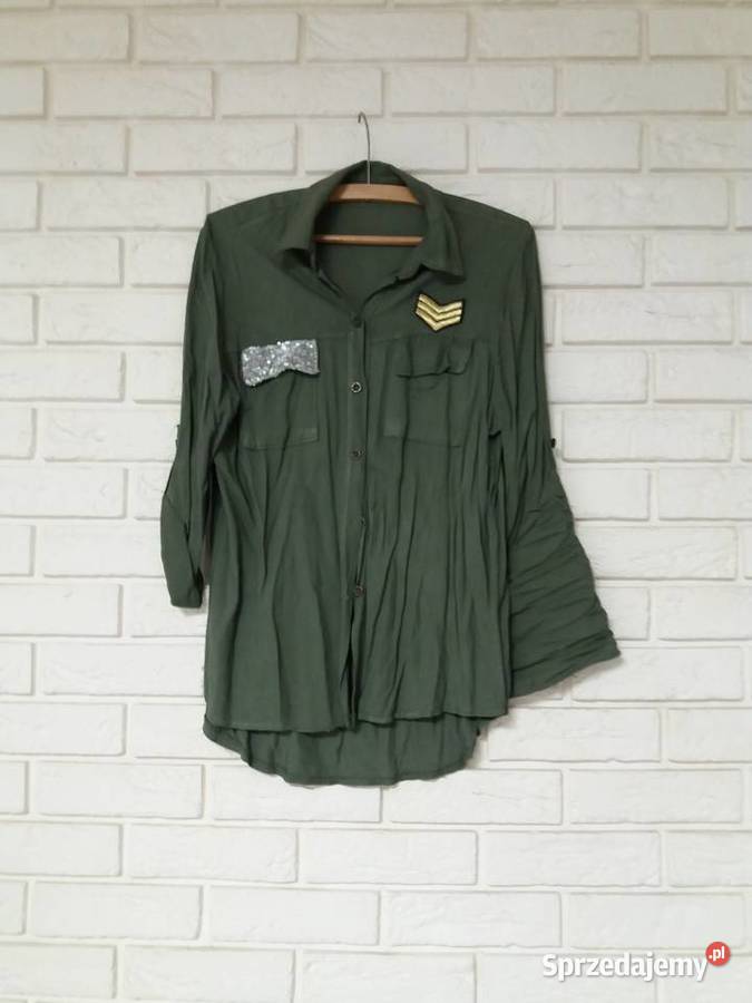 Bluzka z naszywkami kieszenie Moda i Styl śląskie Chorzów