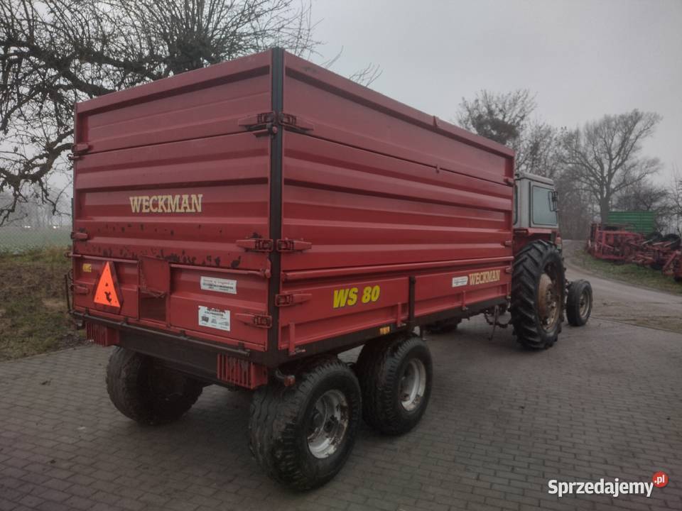 Przyczepa rolnicza tandem 8 ton wywrotka na tył Sośno