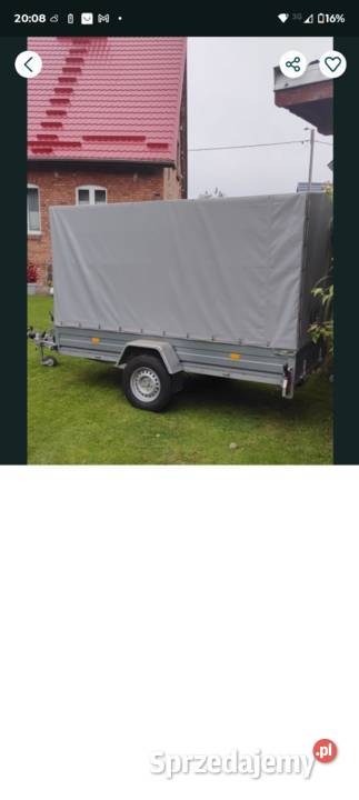 Przyczepa rydwan stan idealny Rok produkcji 2023 Burtowe i plandeki pomorskie