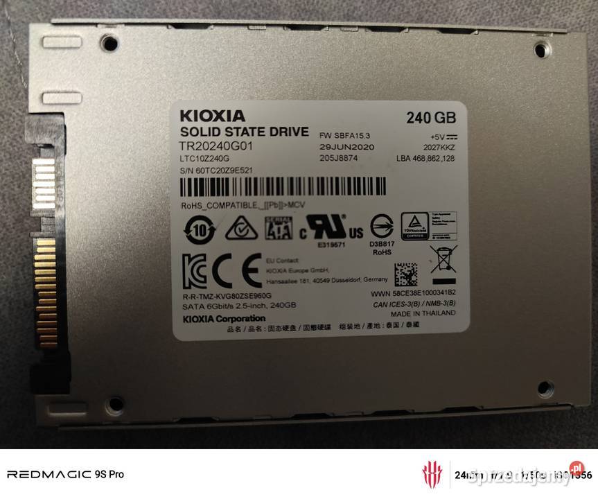 SSD 256GB KIOXIA Łomża