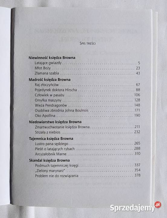 Przygody księdza Browna Gilbert Keith Chesterton Hajnówka