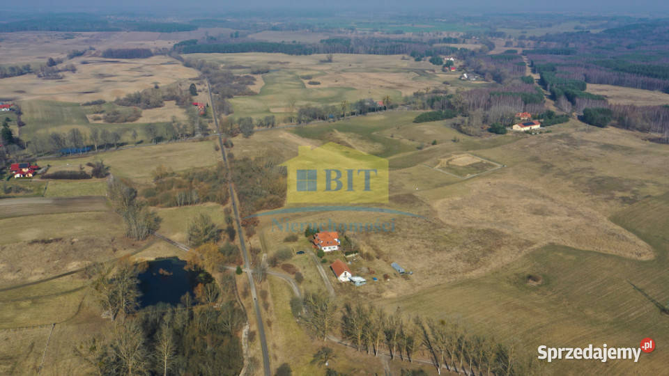 Działka 3031 m2 w Cieszynie polna zachodniopomorskie Cieszyno