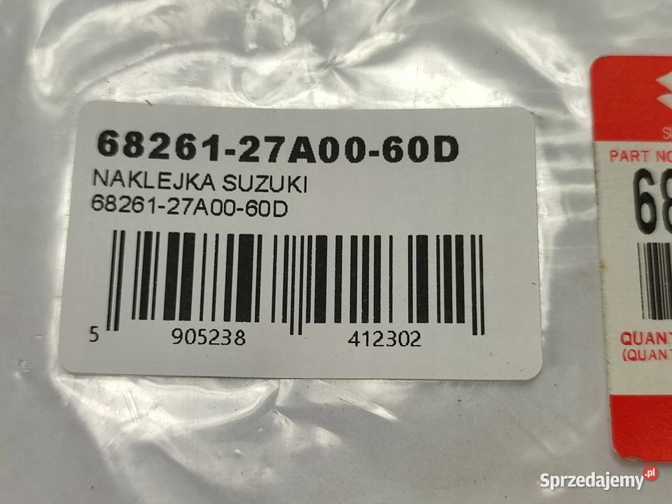 NAKLEJKA R NA LEWY BOCZEK SUZUKI GSXR750 Emblematy lubelskie