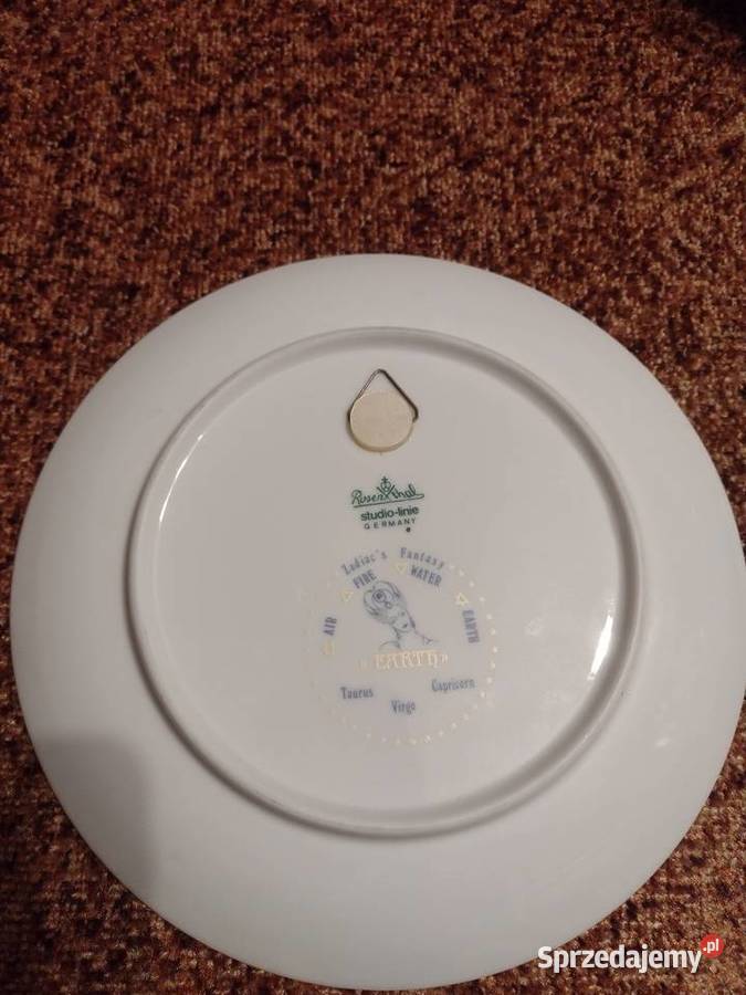 Talerz ozdobny Rosenthal znak Zodiaku Panna Toruń