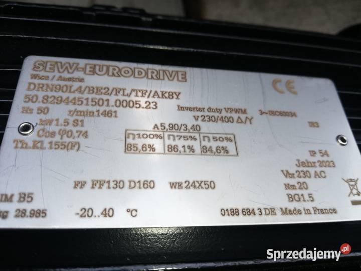 NOWY silnik SEW EURODRIVE 15KW asynchroniczny lubelskie Ryki
