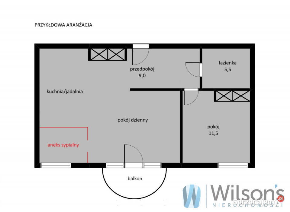 Mieszkanie Warszawa 5736m2 2 pokoje