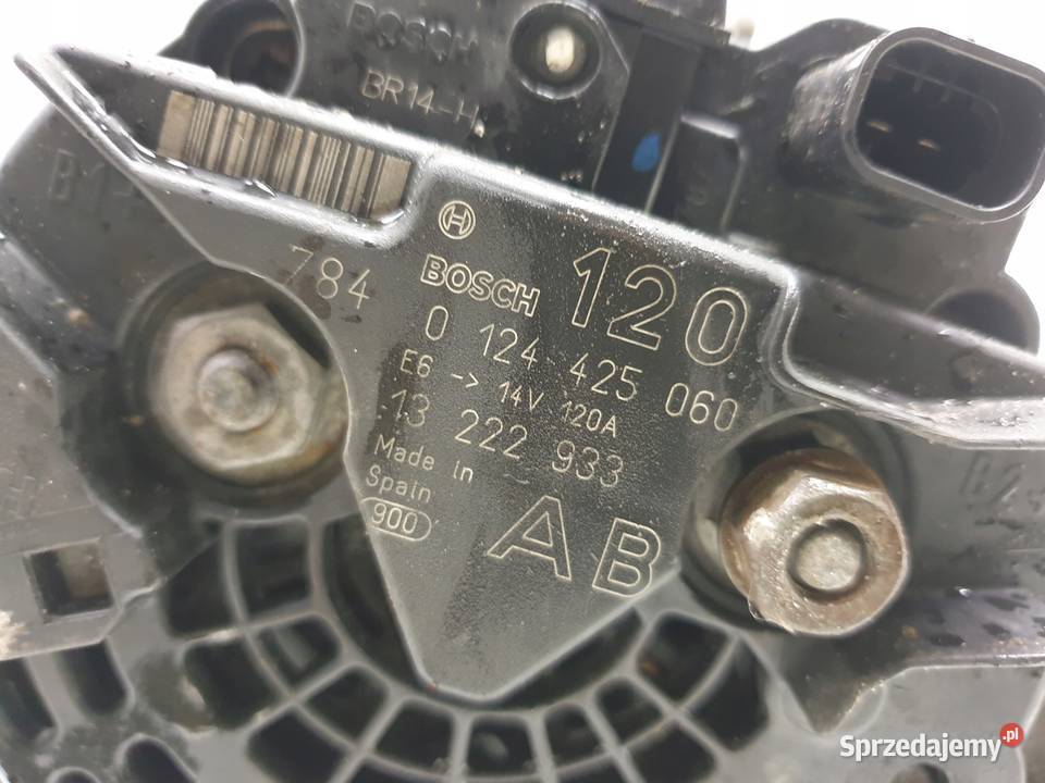 ALTERNATOR Opel Astra H III 16 Turbo 0124425060 Chełm