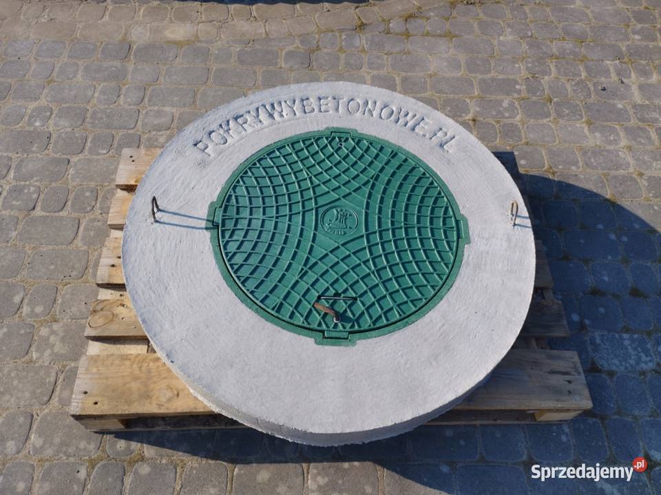 Pokrywa betonowa ogrodowa właz NA ZAMEK 120 Parszów