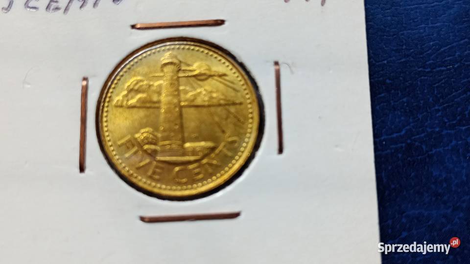 Stare monety 5 cent 1997 Barbados Numizmatyka Lesko sprzedam