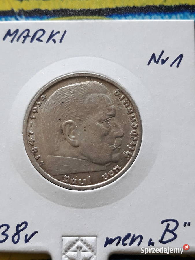 2 Marki Paul von Hindenburg 1938 r men B 1 wielkopolskie Konin sprzedam