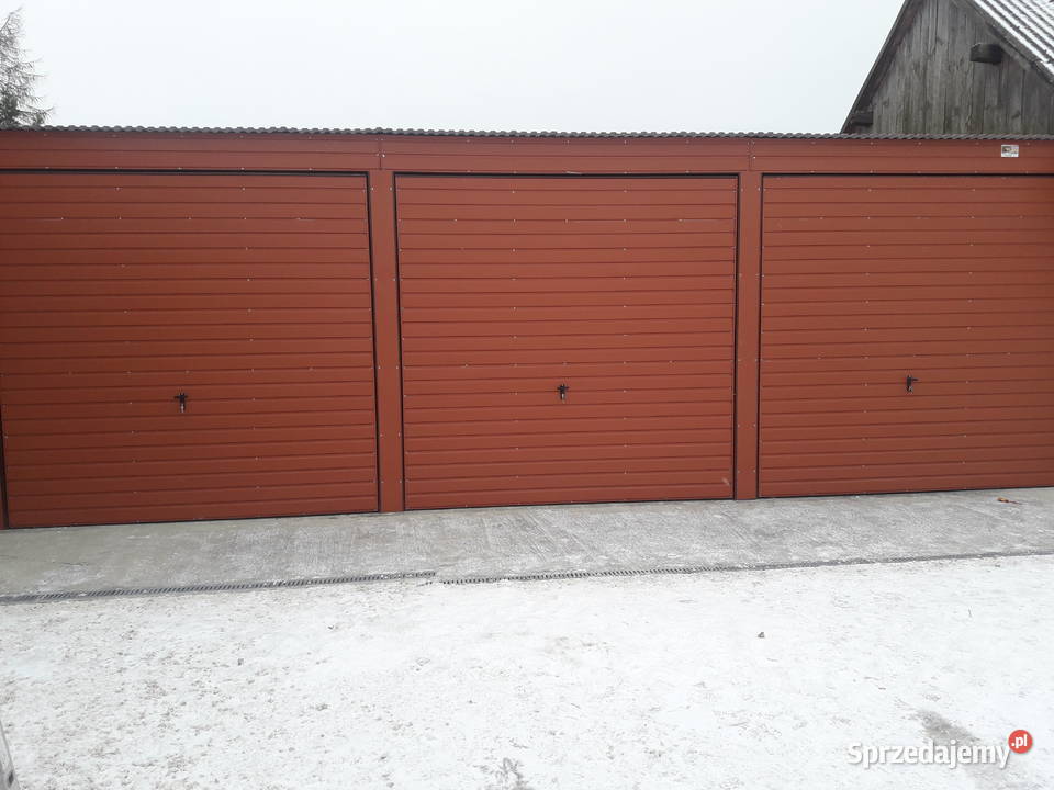 Garaż Blaszany w kolorze Orzech Garaże Blaszane Opole sprzedam