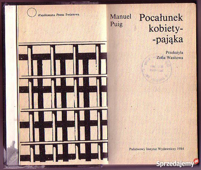 7819 POCAŁUNEK KOBIETY PAJĄKA MANUEL PUIG Czyrna sprzedam