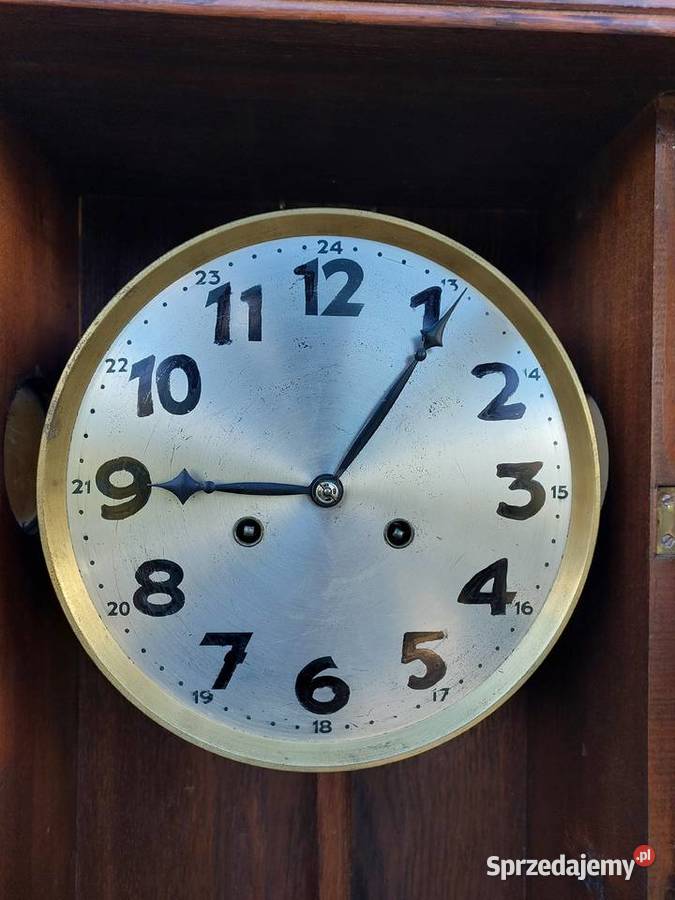 243 Stary zegar ścienny Junghans 1929r Tczew