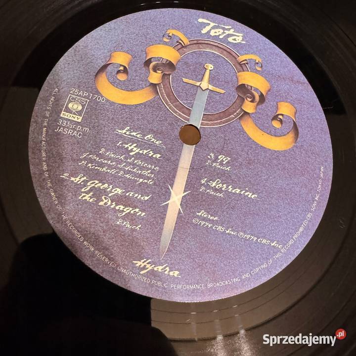 Toto Hydra EXEX Japan Obi LP 1979 CbsSony 25AP Gdynia