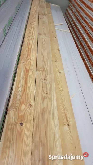 DESKA PODŁOGOWA MODRZEW SYBERYJSKI 24X146MM Podłogi i schody Budownictwo i akcesoria Prusice