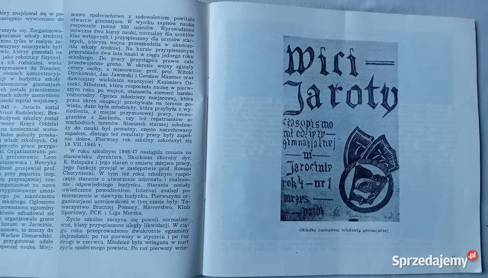 Jednodniówka 50 lat Liceum Ogólnokształcącego w Koźminek sprzedam