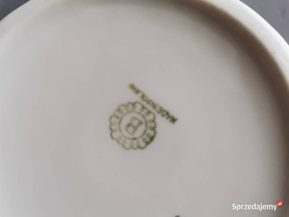 Stary wazon w kwiaty Łączka porcelana Bogucice Siemianowice Śląskie