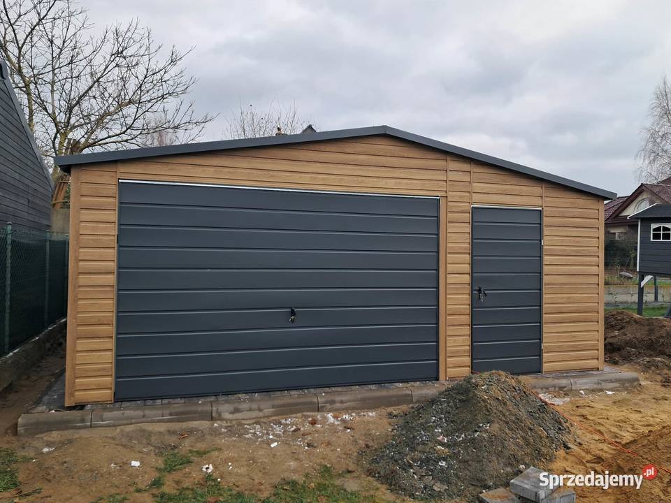 GARAŻ blaszany 6x6 Wzmocniony PROFILAMI Nieruchomości Łódź