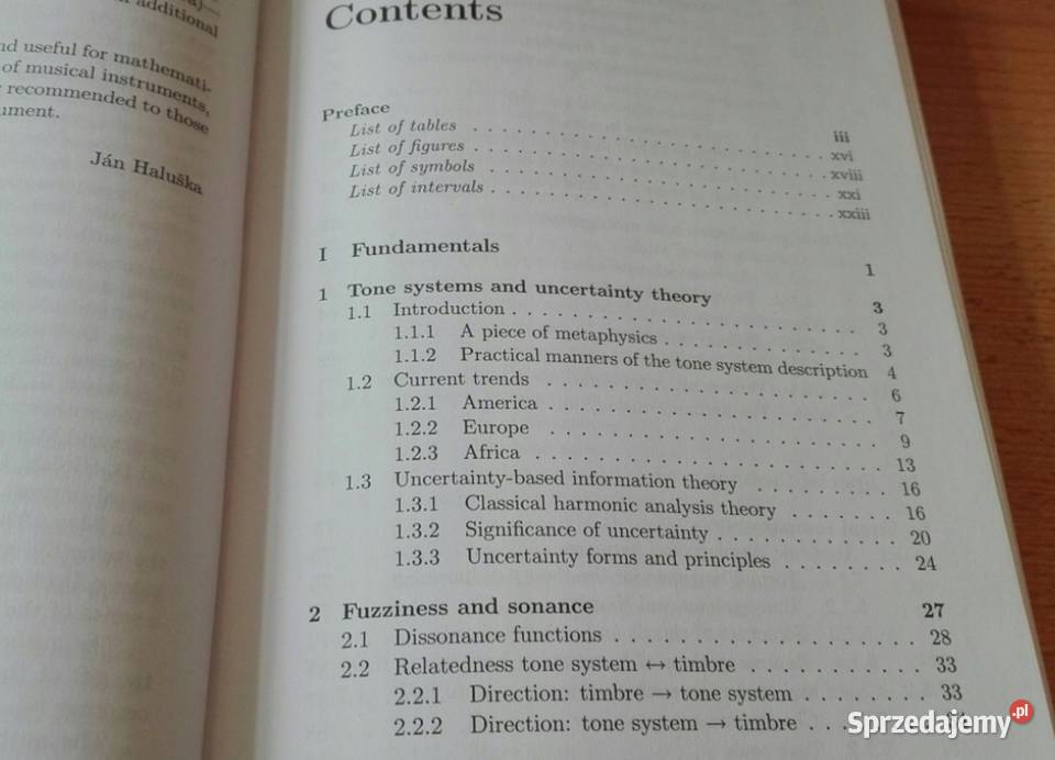 The mathematical theory of tone systems Jn Gdańsk
